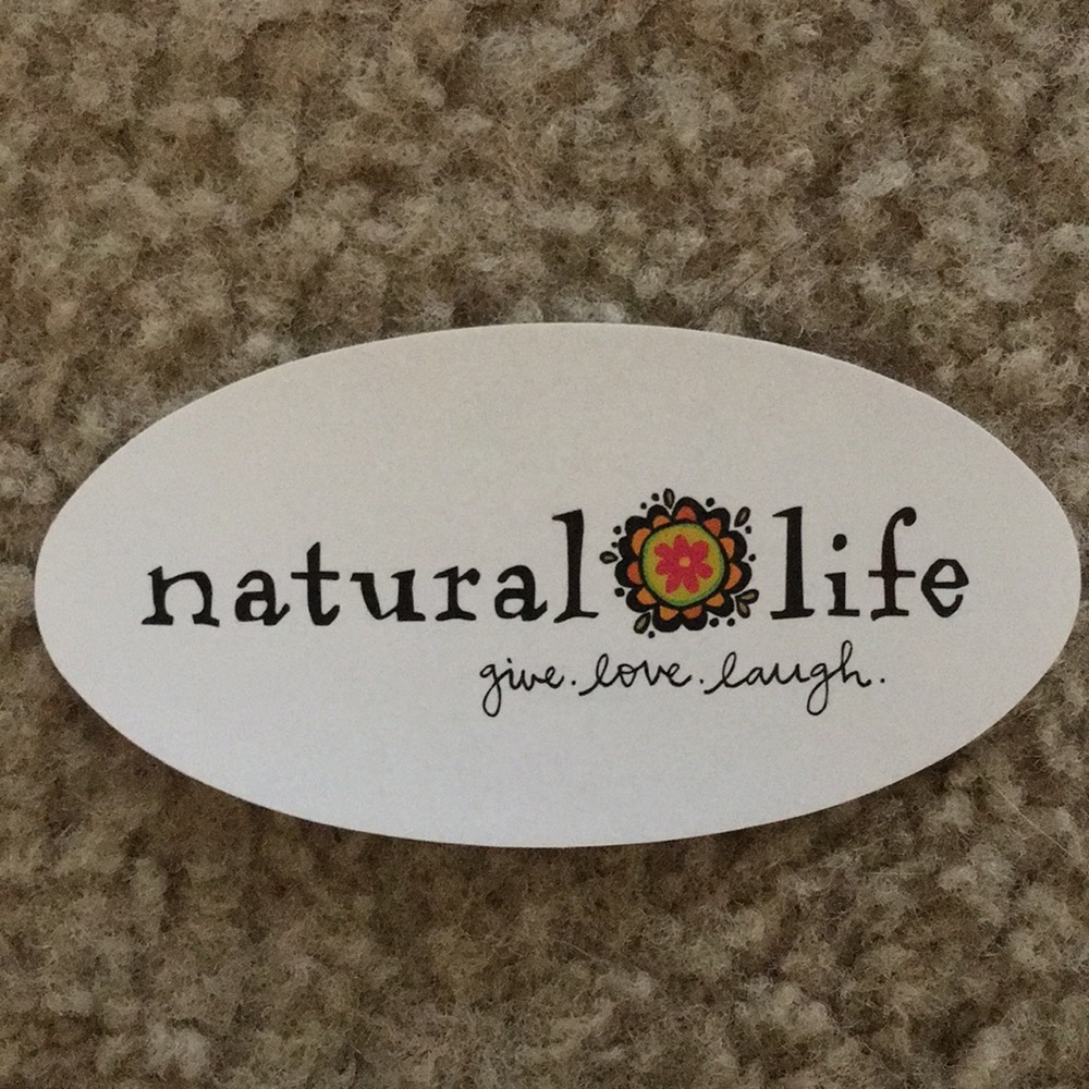 Set of 2 Natural Life stickers!